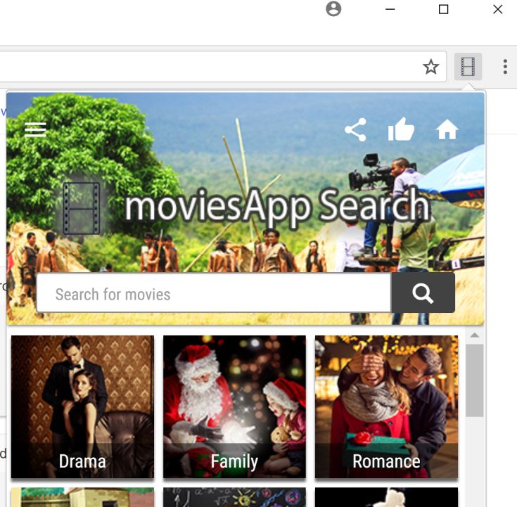 moviesApp Search redirect virus