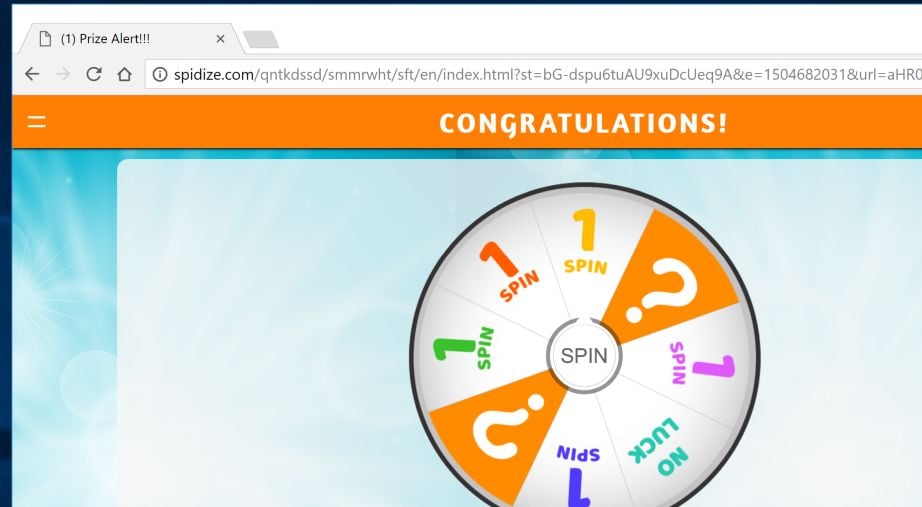 spidize.com redirect virus