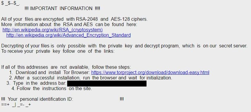 Asasin Ransomware Virus