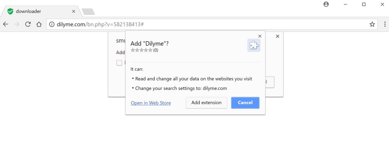 Dilyme Chrome Scam Virus