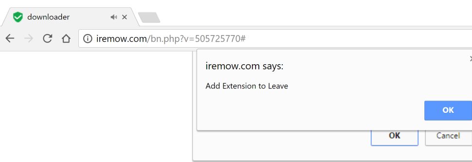 Iremow.com Chrome Scam Virus