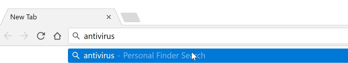 Personal Finder Search redirect virus