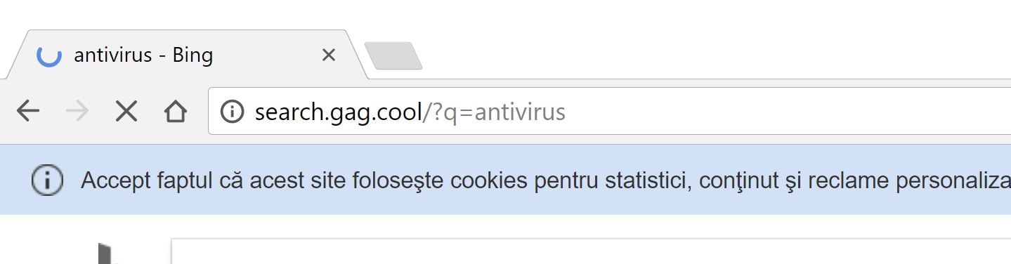 Search.gag.cool redirect virus