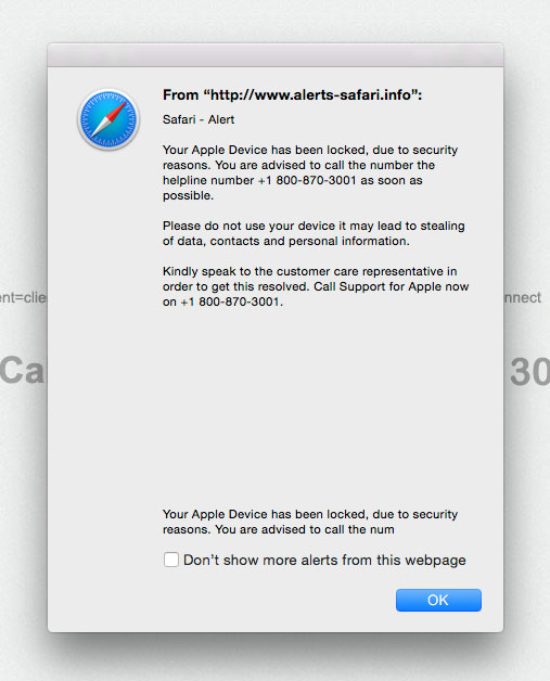 fake security software mac