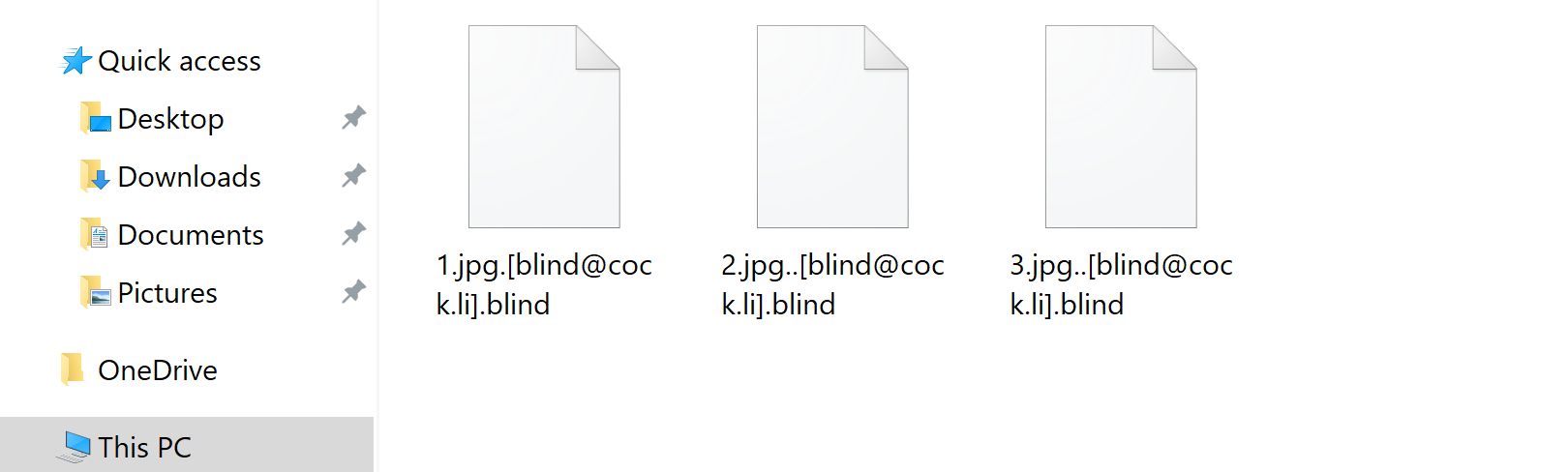 [blind@cock.li].blind ransomware virus
