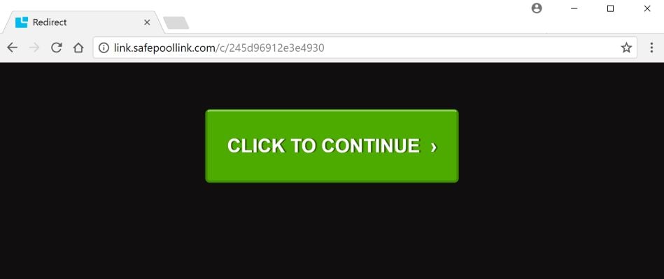 link.safepoollink.com redirect virus