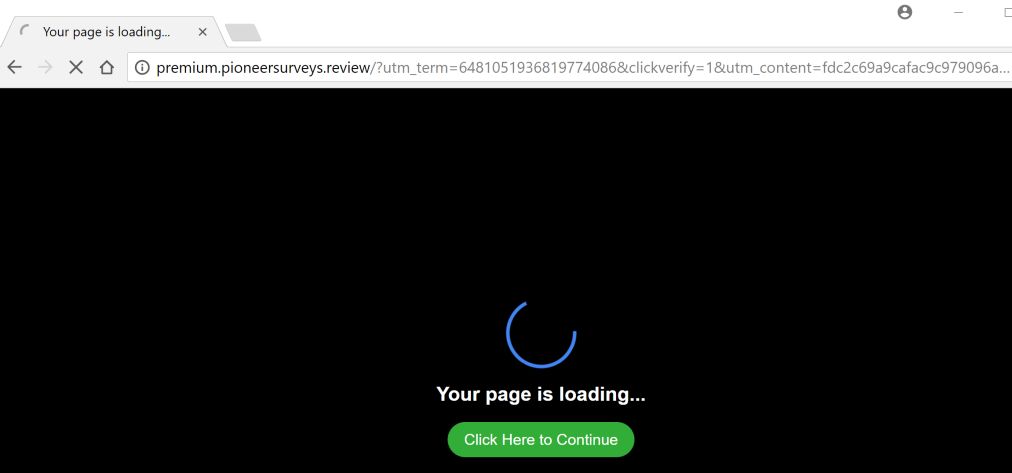 premium.pioneersurveys.review redirect virus