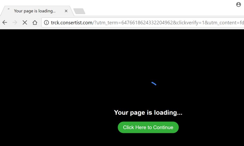 Trck.consertist.com redirect virus