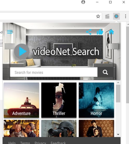 videoNet Search redirect virus