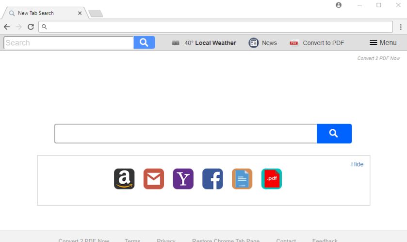 Search.hconvert2pdfnow.com redirect virus