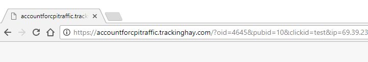 accountforcpitraffic.trackinghay.com redirect virus