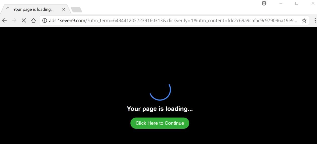 Ads.1seven9.com redirect virus