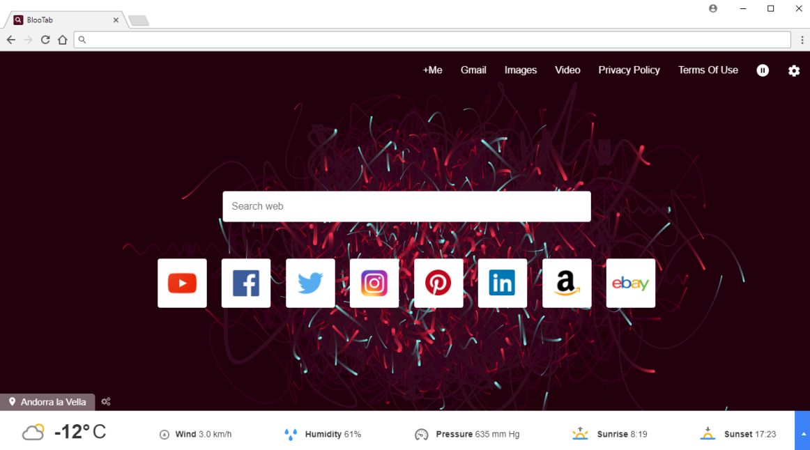 BlooTab New Tab redirect virus