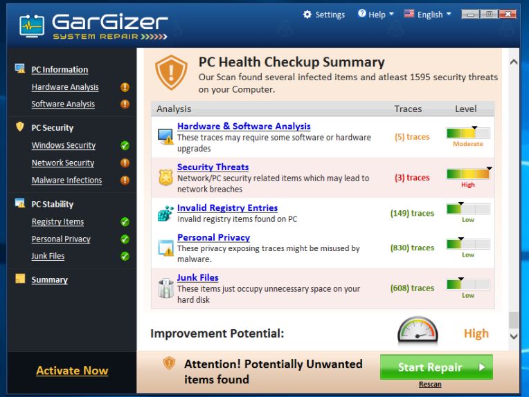 How To Remove GarGizer System Repair (Virus Removal Guide)