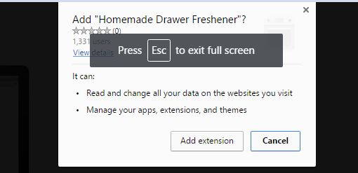 Homemade Drawer Freshener Chrome Scam