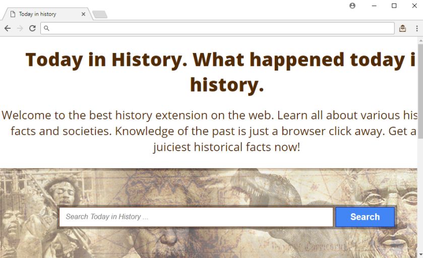 Today in History New Tab adware virus