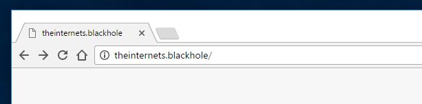 theinternets.blackhole redirect virus