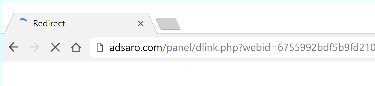 Adsaro.com redirect virus