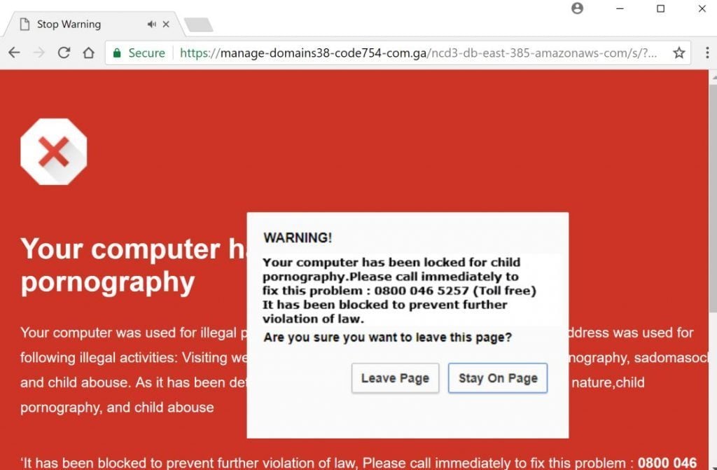 delete google chrome warning