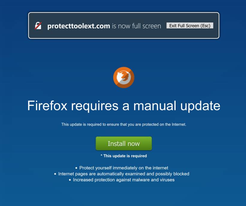 FF Protect Tool by protecttoolext.com scam