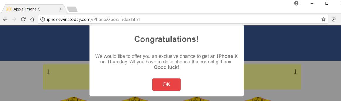 Iphonewinstoday.com redirect virus