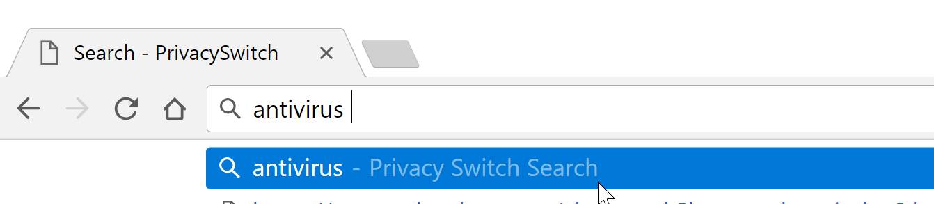 Privacy Switch Search redirect virus