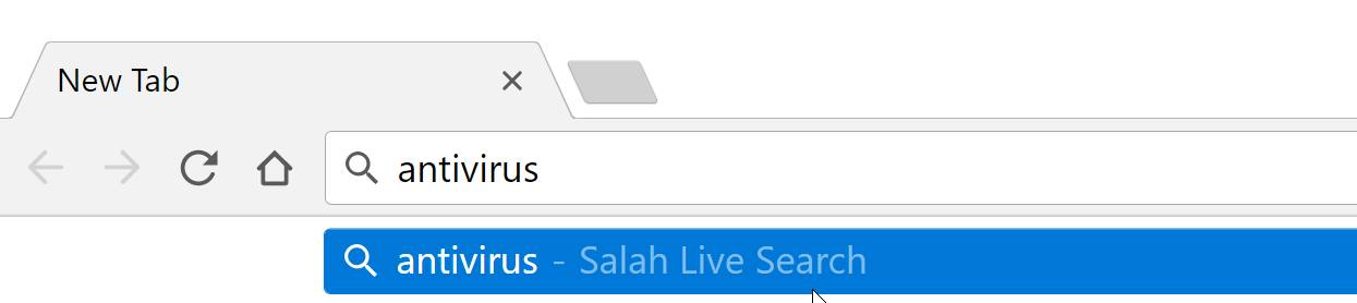 Салах Live Search перенаправление