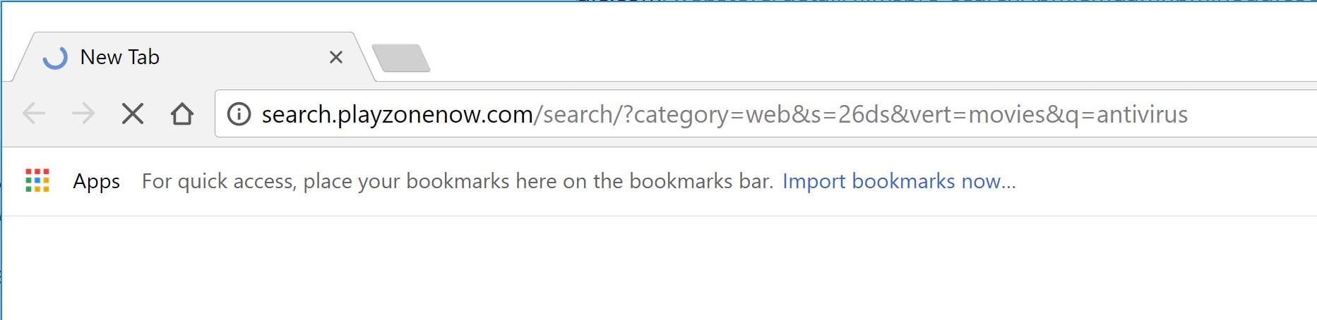 Search.playzonenow.com redirect virus