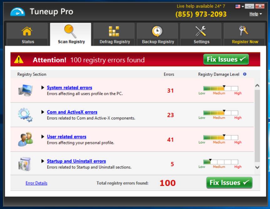 Image: Tuneup Pro pop-ups
