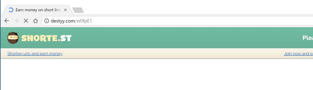destyy.com redirect virus