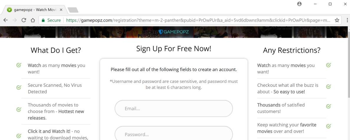 gamepopz.com redirect virus