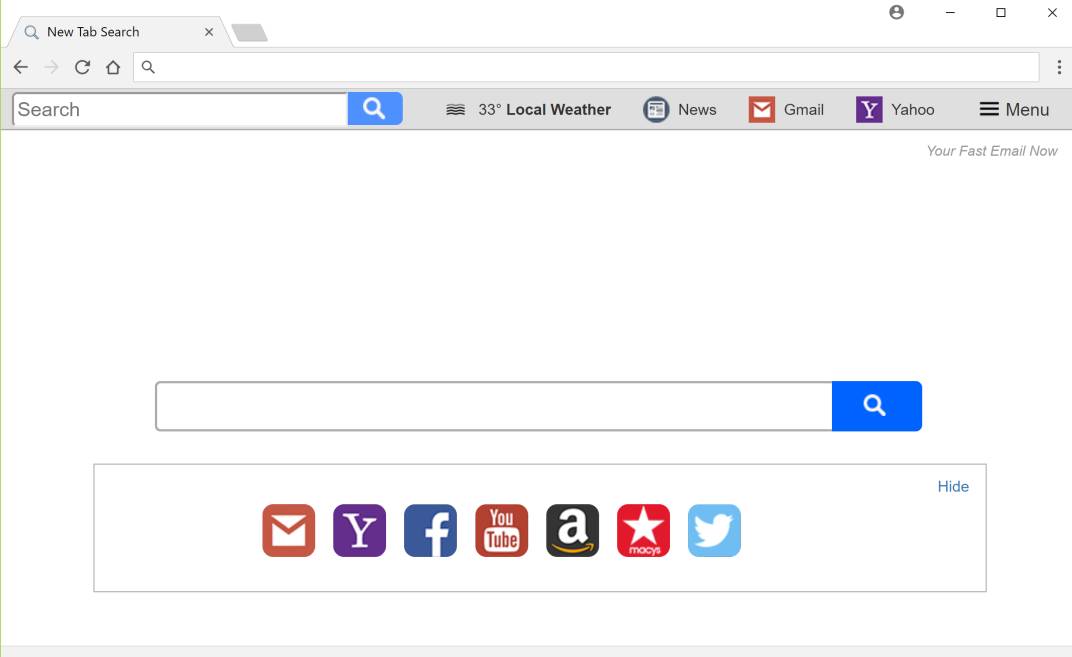 Search.hyourfastemailnow.com redirect virus