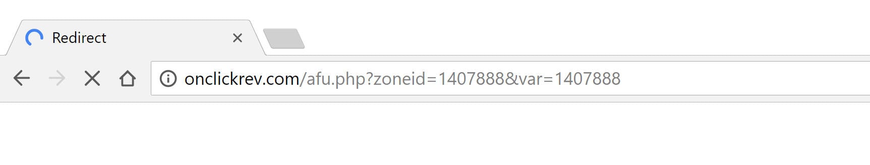 Onclickrev.com/afu.php?zoneid= redirect virus