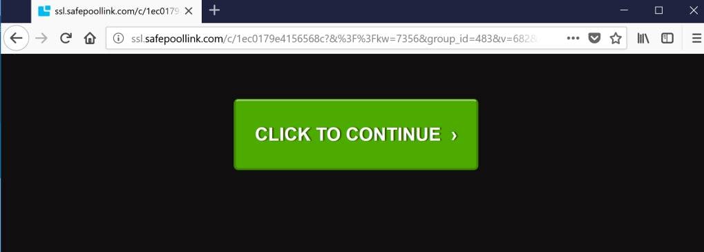 ssl.safepoollink.com redirect virus