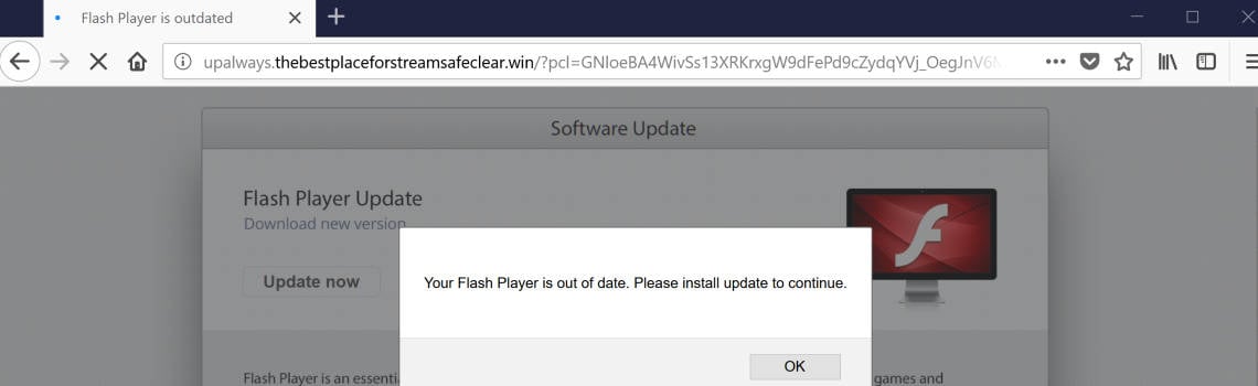 upalways.thebestplaceforstreamsafeclear.win redirect virus