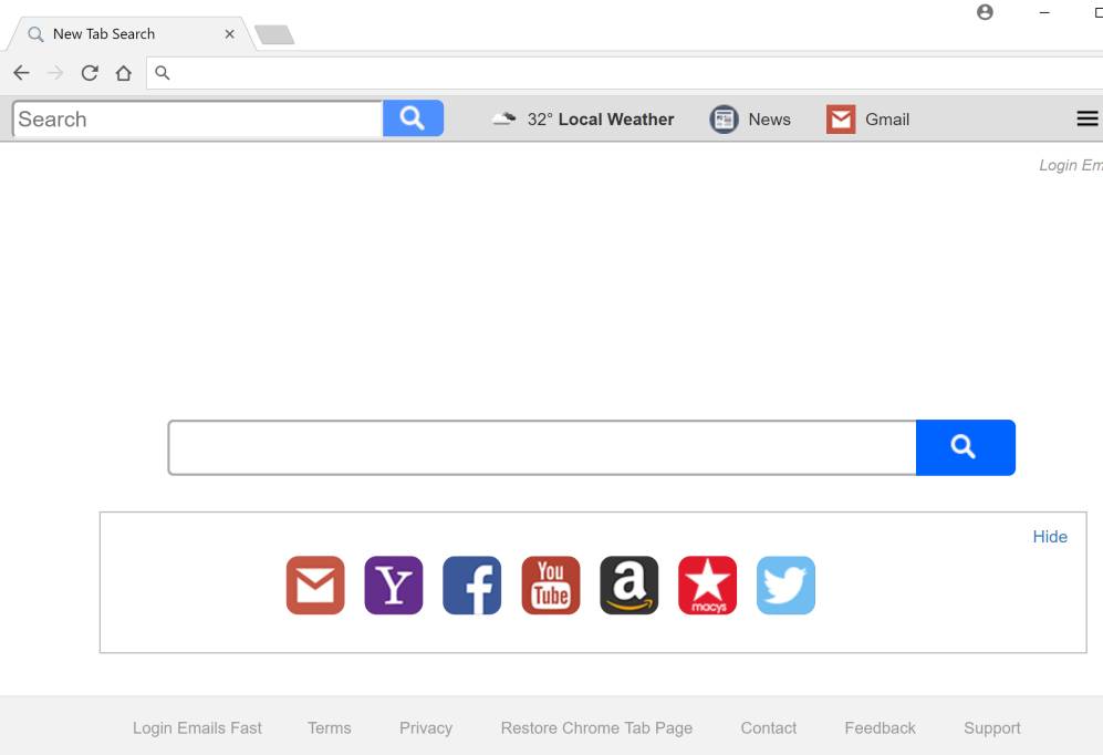 Login Emails Fast New Tab Virus