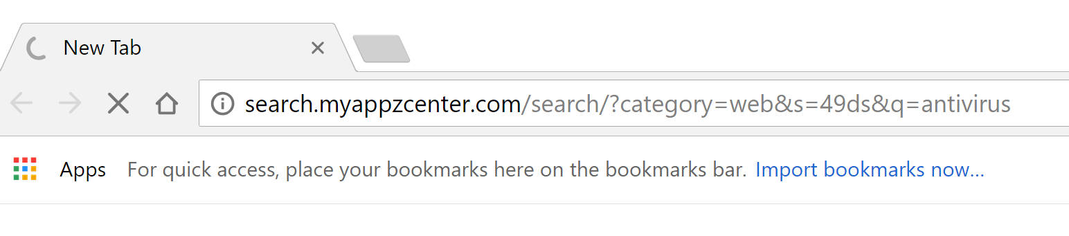 Search.myappzcenter.com Redirect Virus