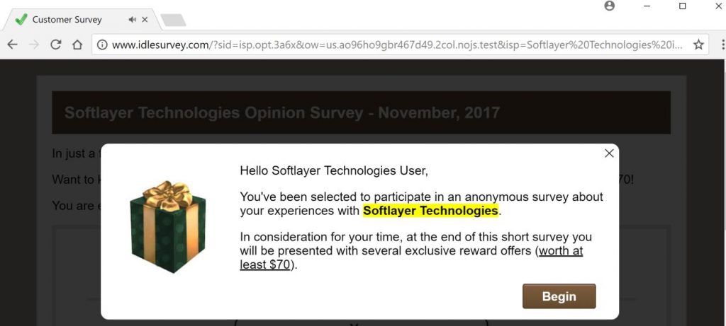 Remove "You have been selected to participate in an anonymous survey" Ads