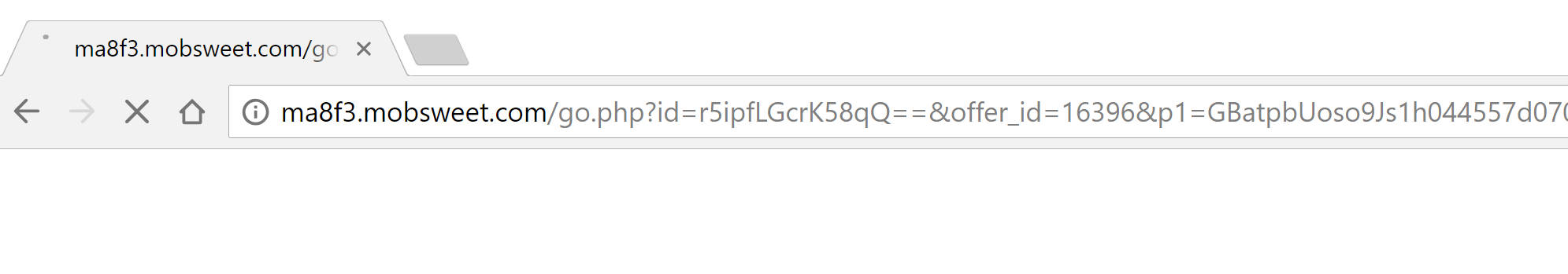 ma8f3.mobsweet.com redirect virus