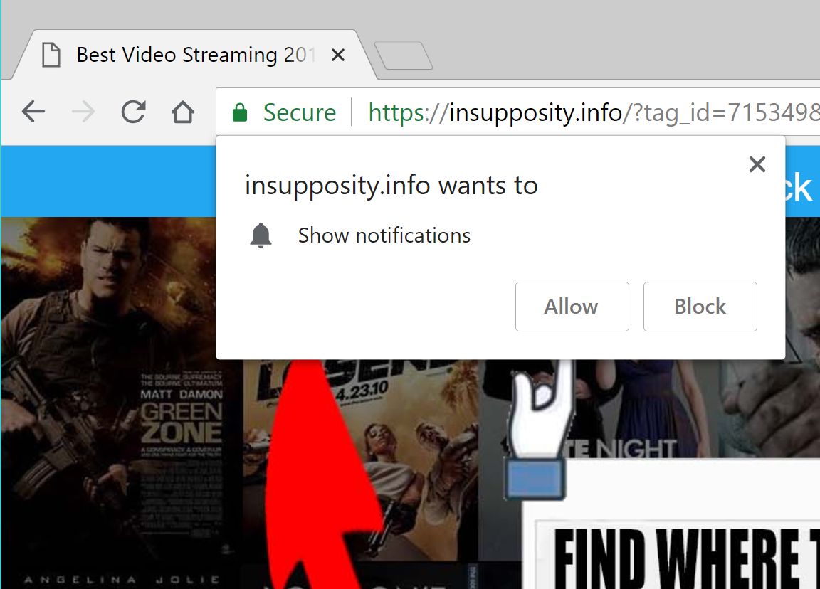 Insupposity.info redirect virus