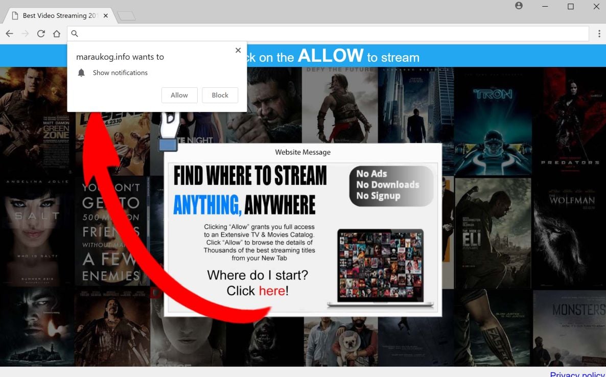Maraukog.info redirect virus