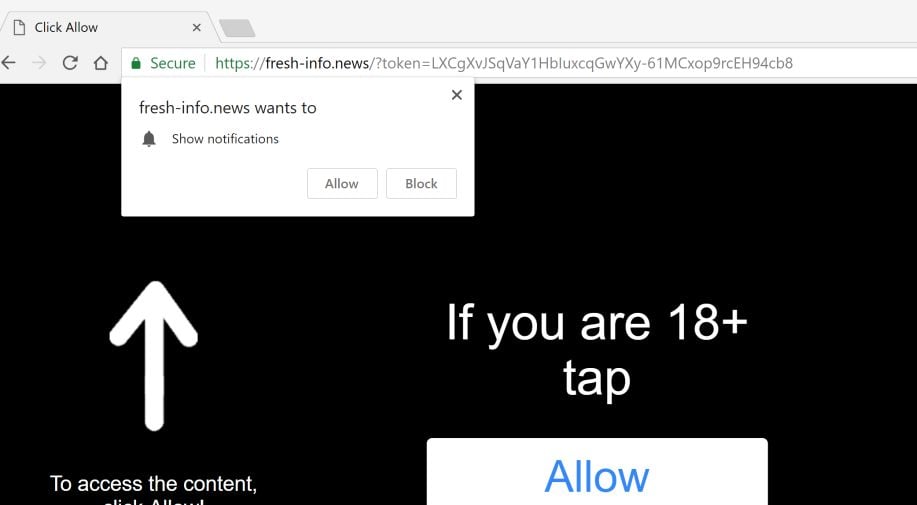 fresh-info.news pop-up redirect virus