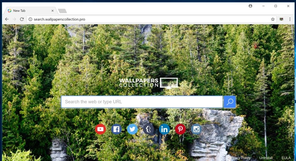search.wallpaperscollection.pro redirect virus
