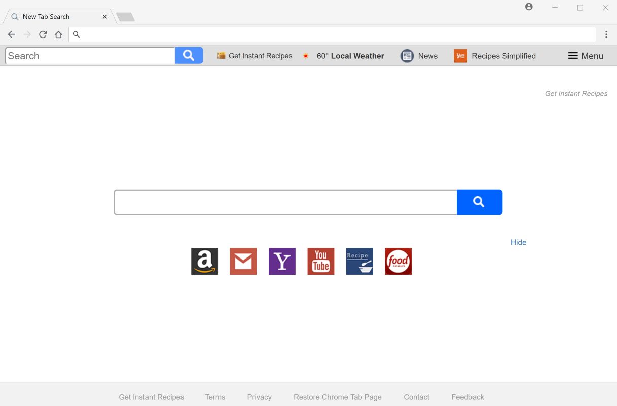 Search.hgetinstantrecipes.com redirect virus