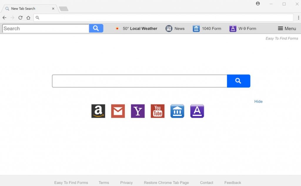Easy To Find Forms New Tab Search redirect