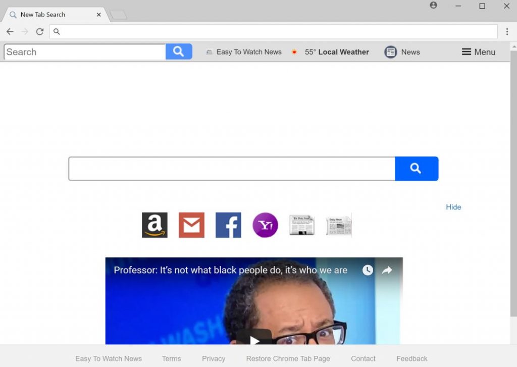 Easy To Watch News New Tab Search redirect
