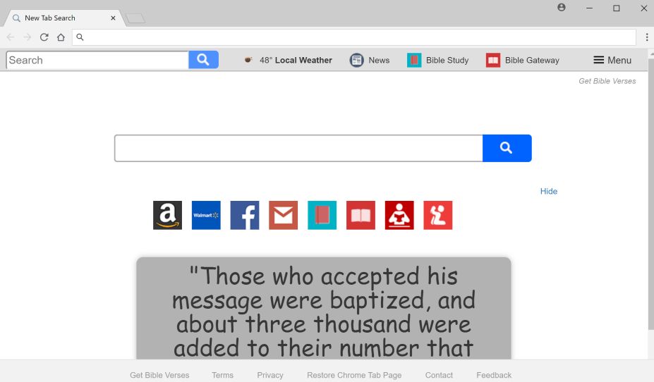 Get Bible Verses New Tab Search redirect