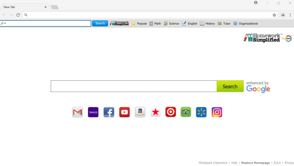 HomeWorkSimplified toolbar adware