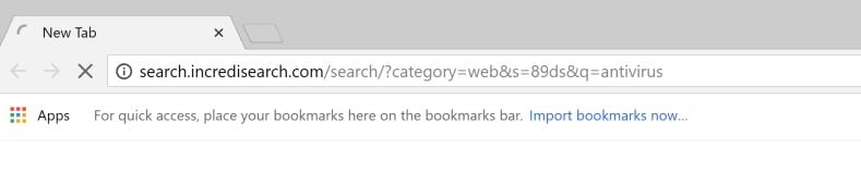 Incredisearch.com redirect virus