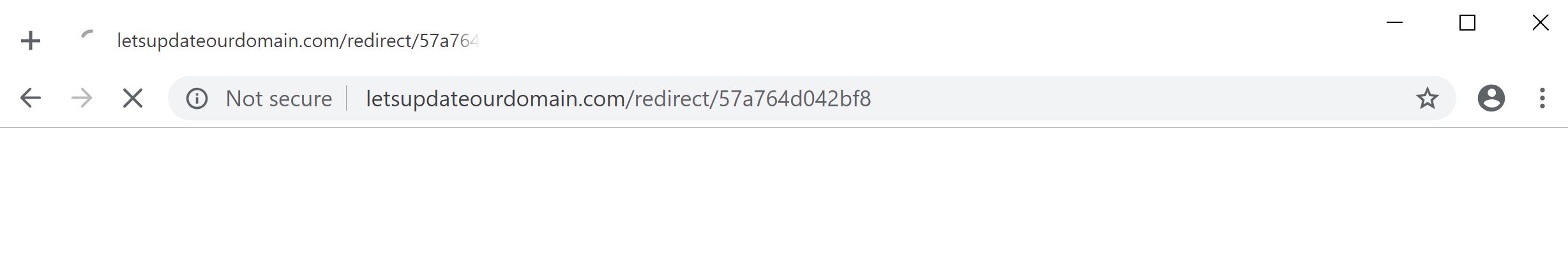 Letsupdateourdomain.com redirect virus